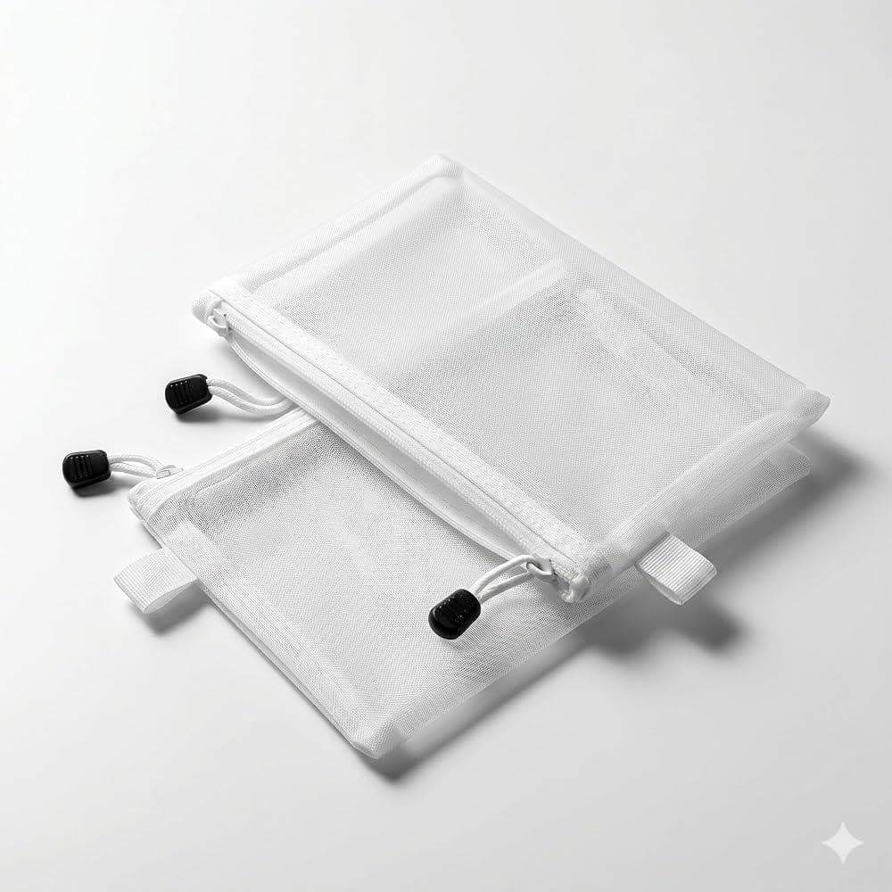 Waterproof mesh zipper storage files